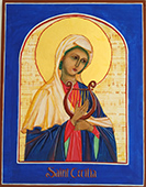 Saint Cecilia icon